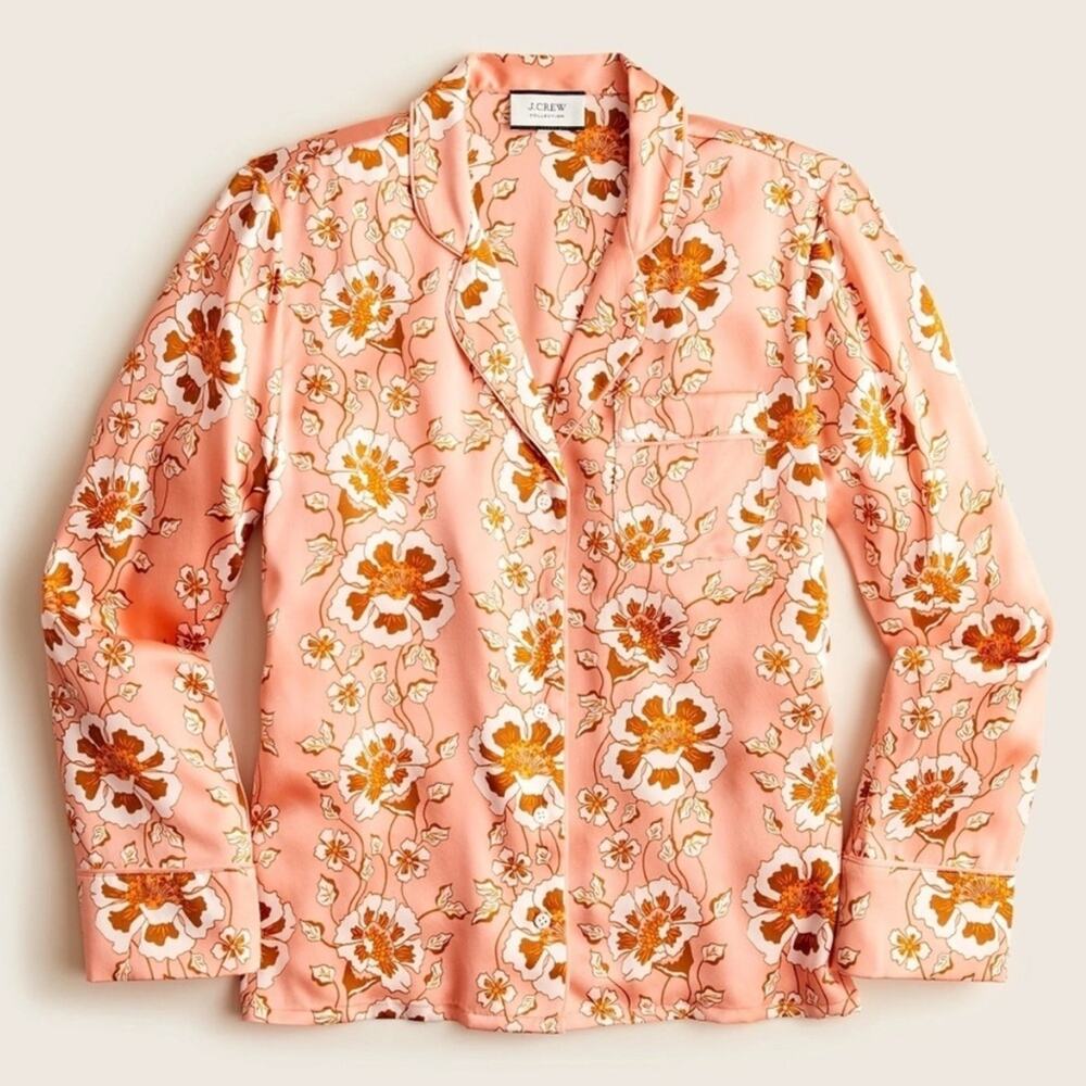 J. Crew Pink Floral Button-Down Shirt - Picture 3 of 7
